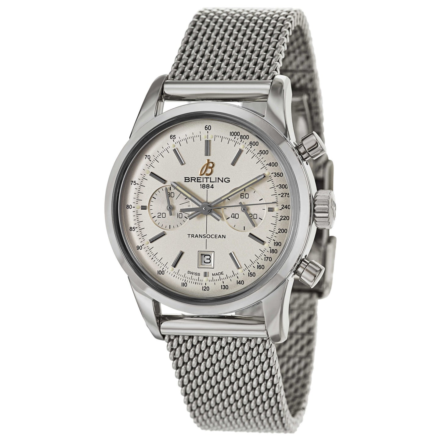 Front view of Breitling Transocean Men's Automatic Watch A4131012-G757-171A