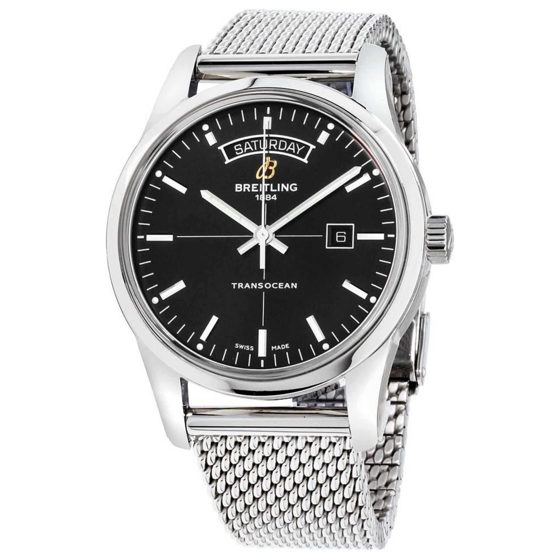 Front view of Breitling Transocean Men's Automatic Watch A4531012-BB69-154A