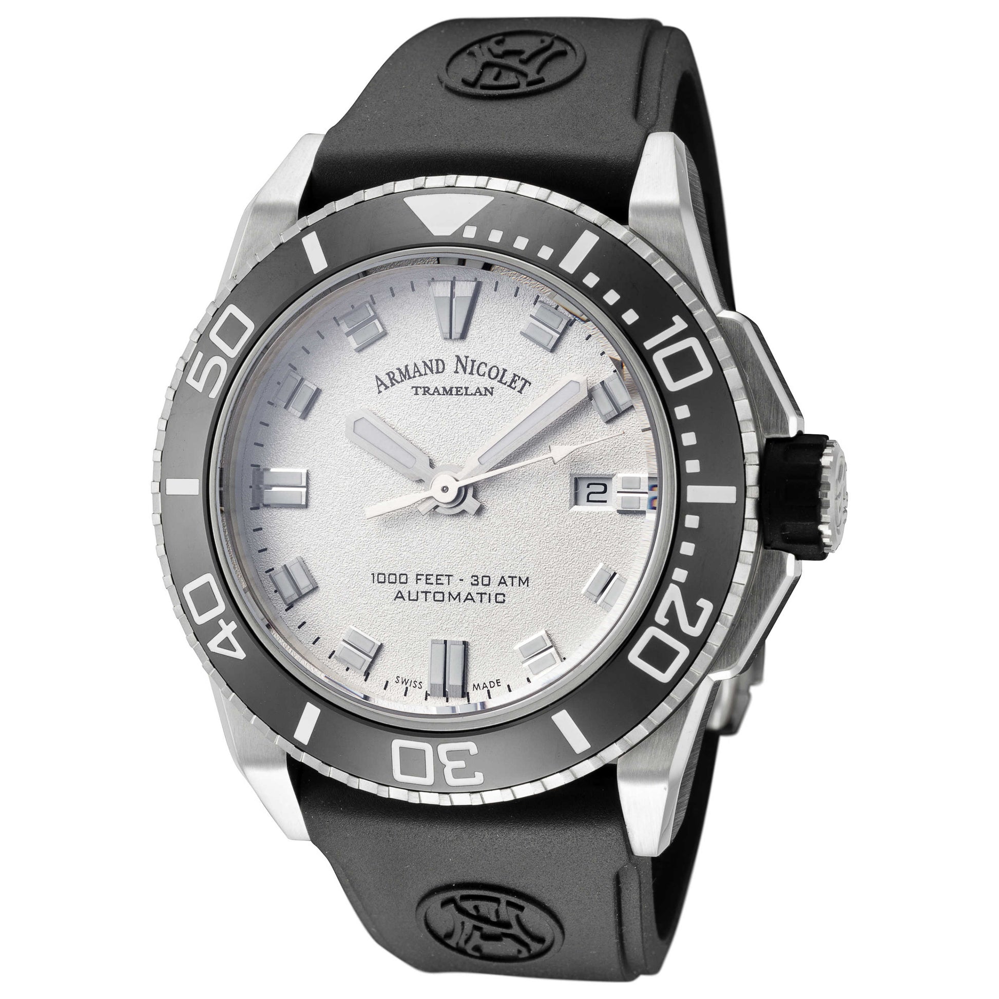 Front view of Armand Nicolet JS9 Men's Automatic Watch A480AGN-AG-GG471