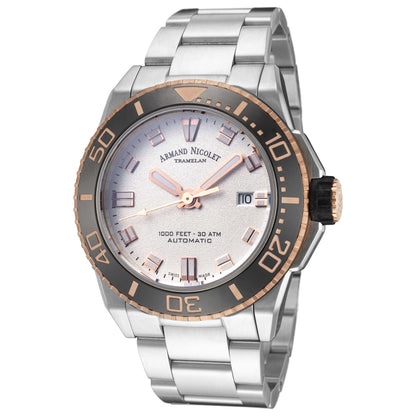 Front view of Armand Nicolet JS9 Men's Automatic Watch A480ASN-AS-MA448