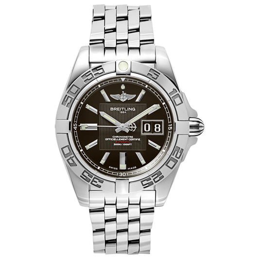 Front view of Breitling Galactic Men's Automatic Watch A49350L2-BA07-366A