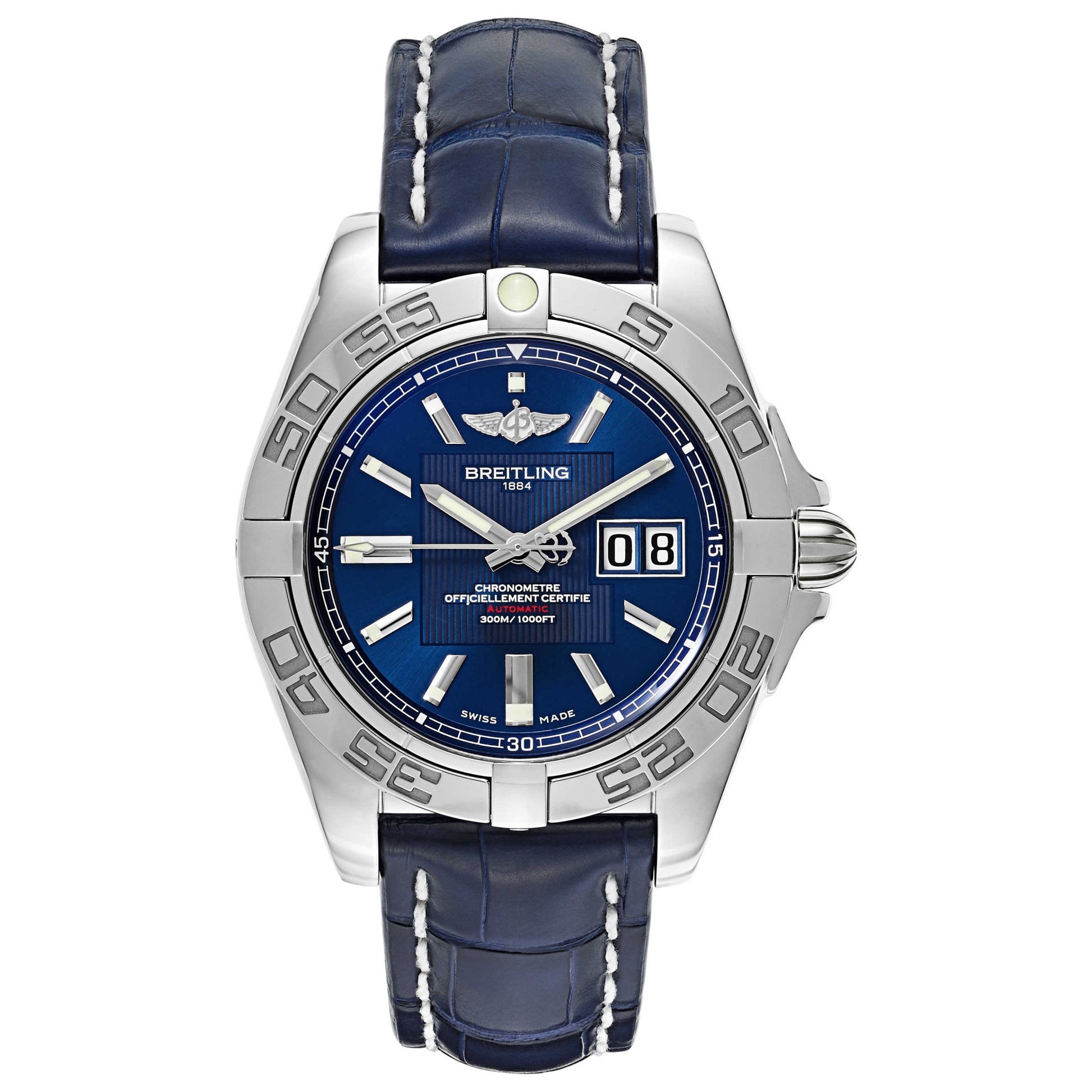 Front view of Breitling Galactic Men's Automatic Watch A49350L2-C806-718P
