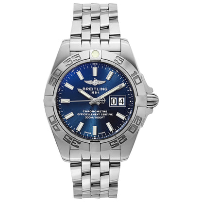 Front view of Breitling Galactic Men's Automatic Watch A49350L2-C929-366A