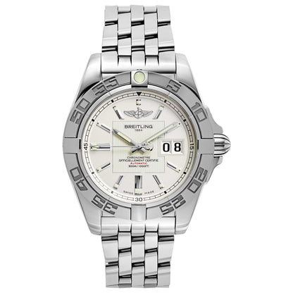 Front view of Breitling Galactic Men's Automatic Watch A49350L2-G699-366A