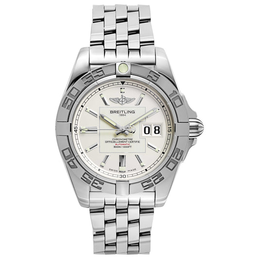 Front view of Breitling Galactic Men's Automatic Watch A49350L2-G699-366A