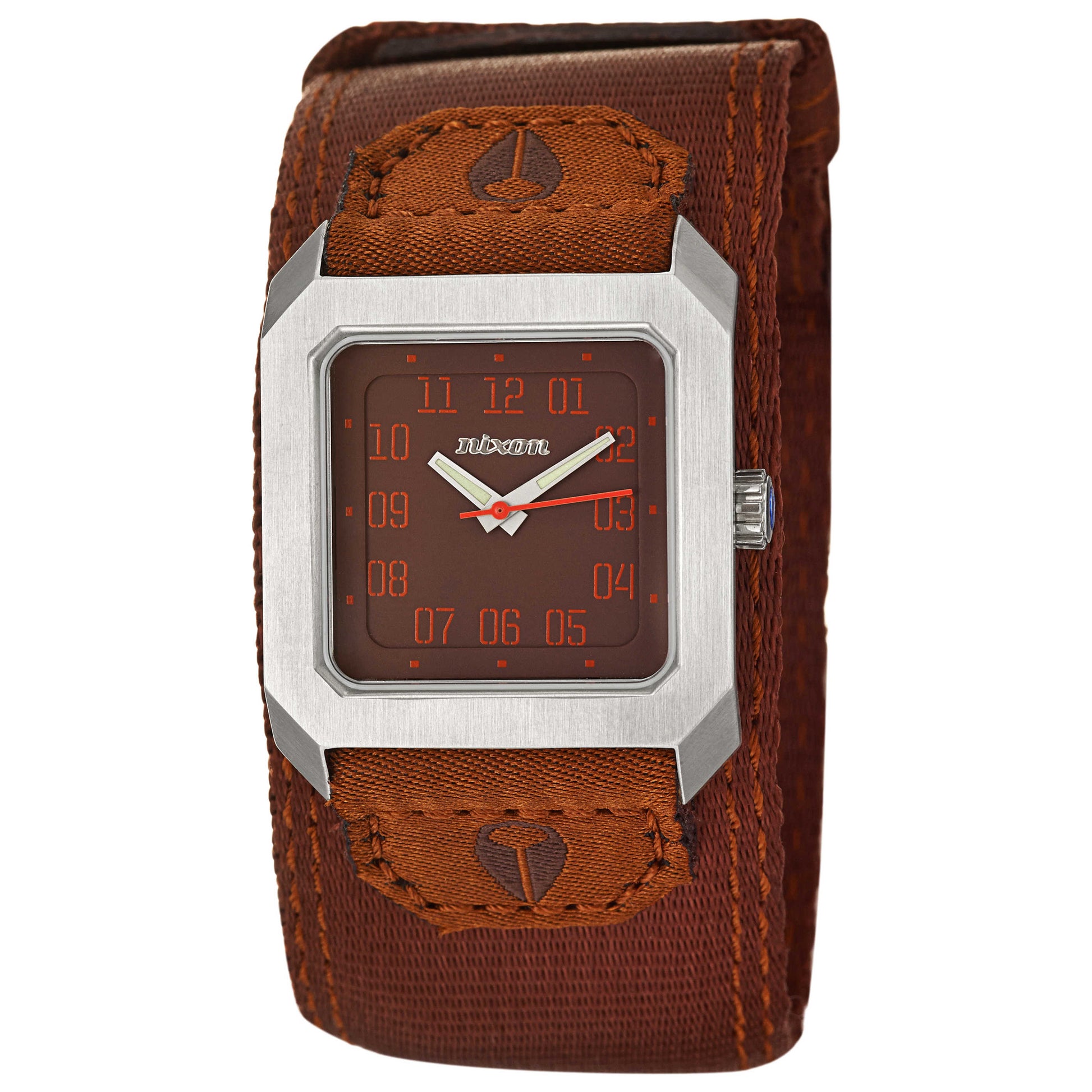 Front view of Nixon The Agent Men's Japanese Quartz (Battery-Powered) Watch A560201-00