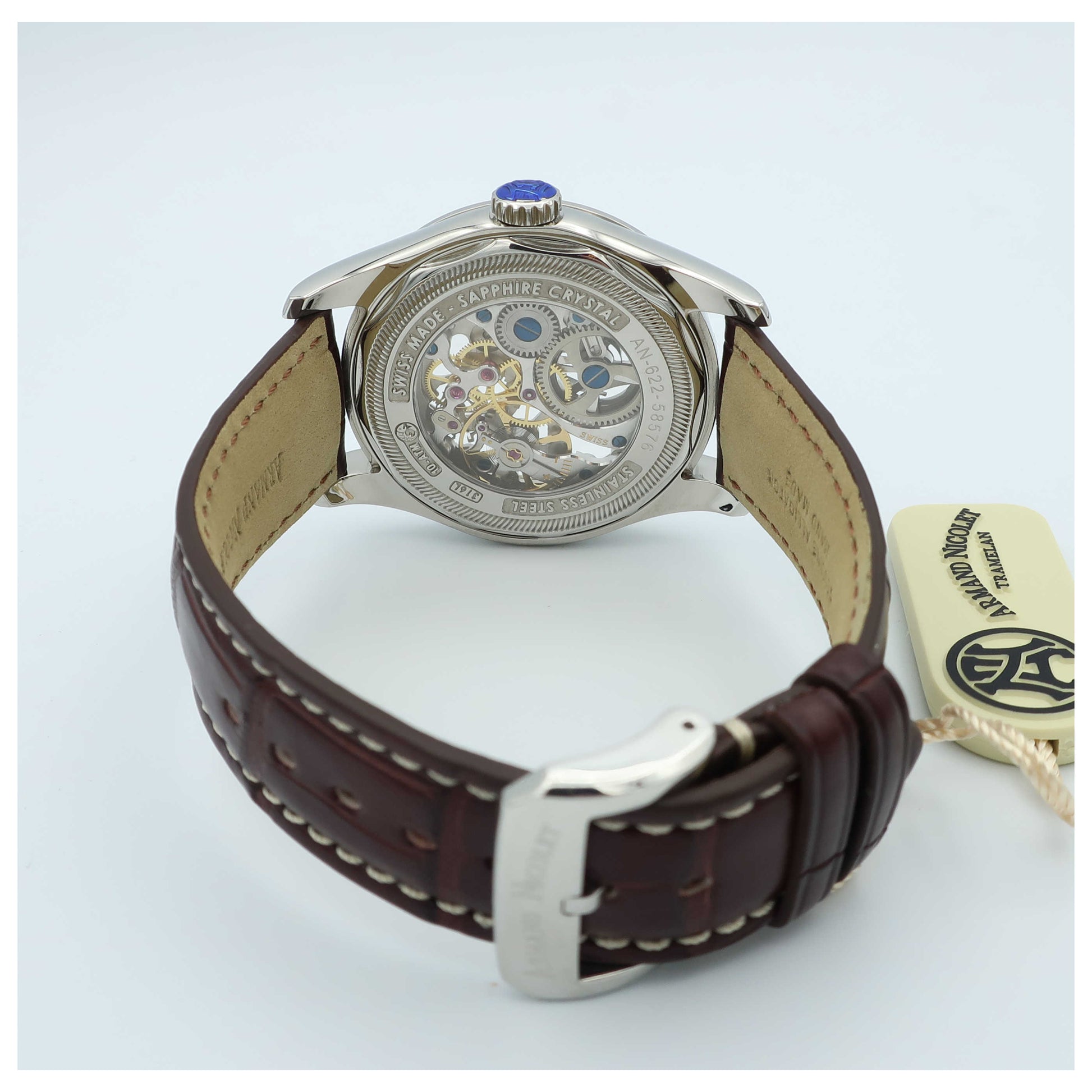 Armand Nicolet LR8 Men's Manual-Wind Watch A622AAA-AGP713MR2-SD - Image #2