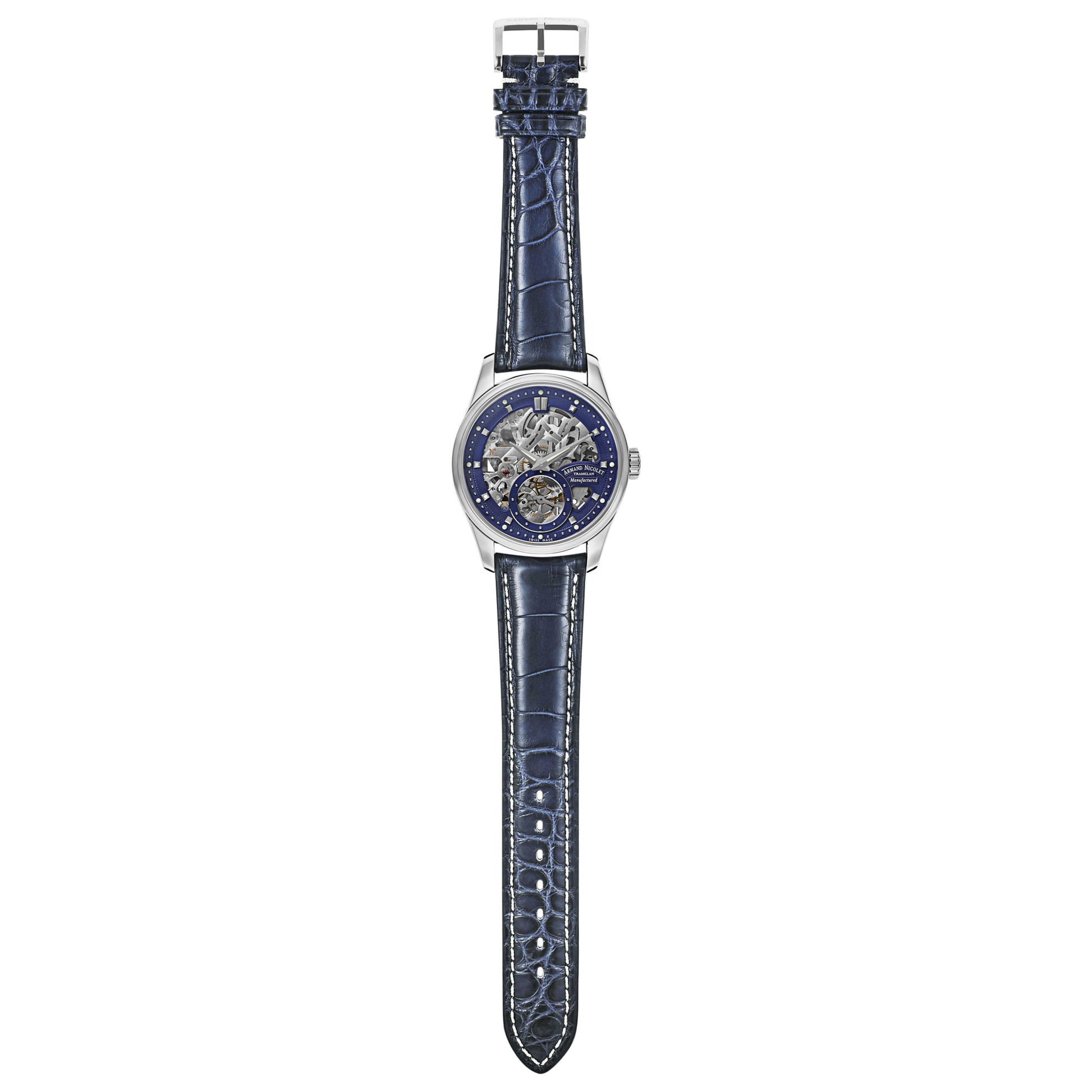 Armand Nicolet LR8 Men's Manual-Wind Watch A622AAA-BU-P713BU2 - Image #8