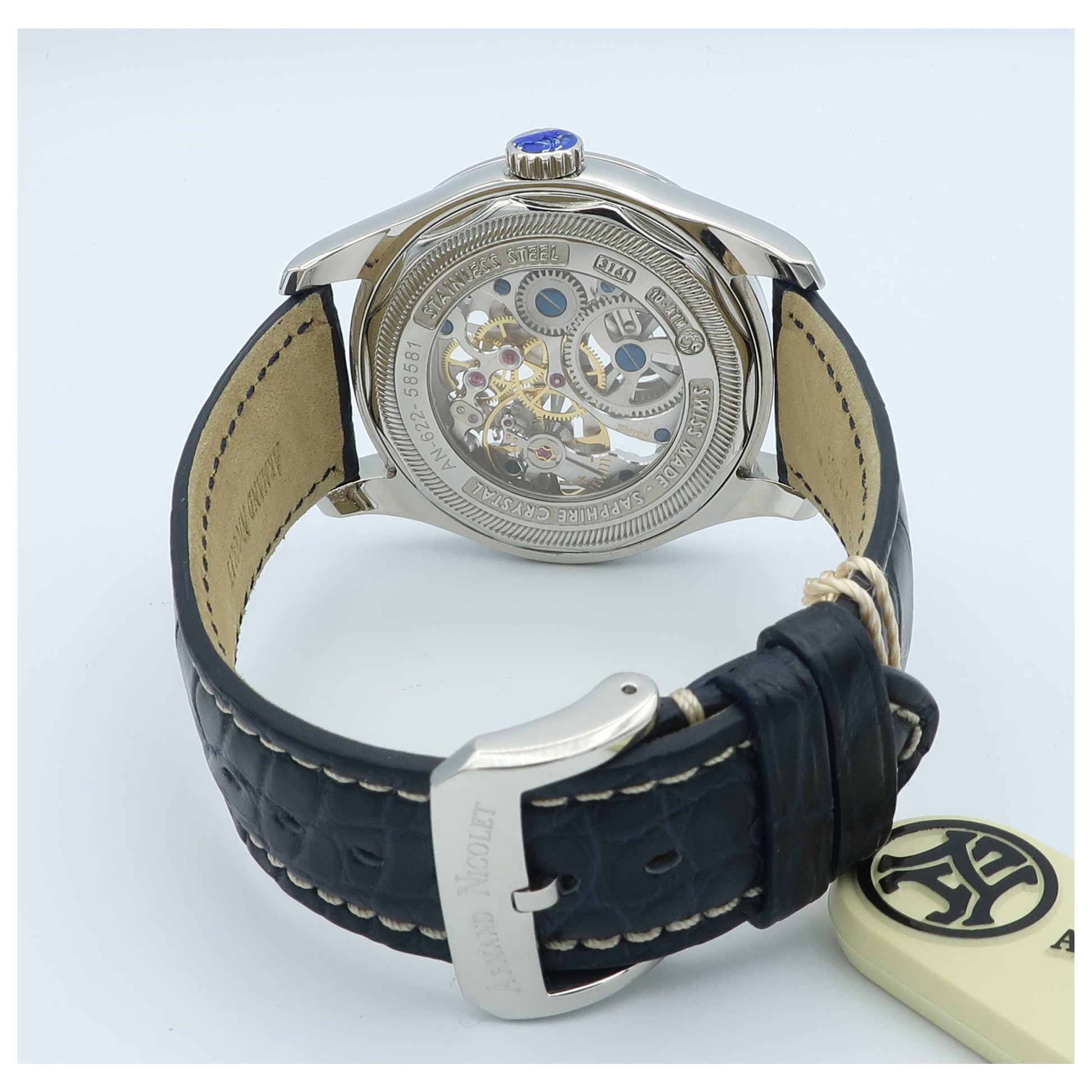 Armand Nicolet LR8 Men's Manual-Wind Watch A622AAA-BUP713BU2-SD - Image #2