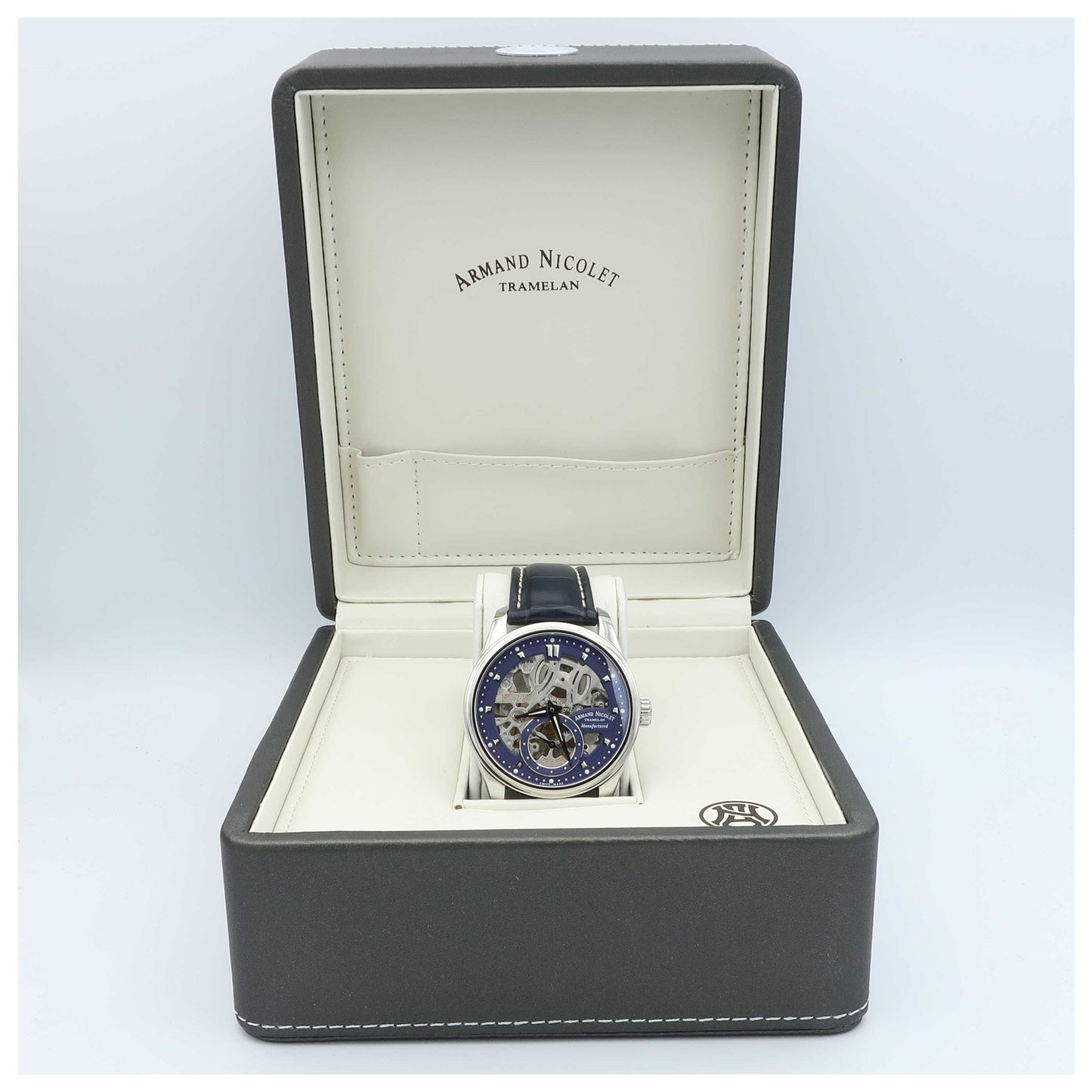 Armand Nicolet LR8 Men's Manual-Wind Watch A622AAA-BUP713BU2-SD - Image #6