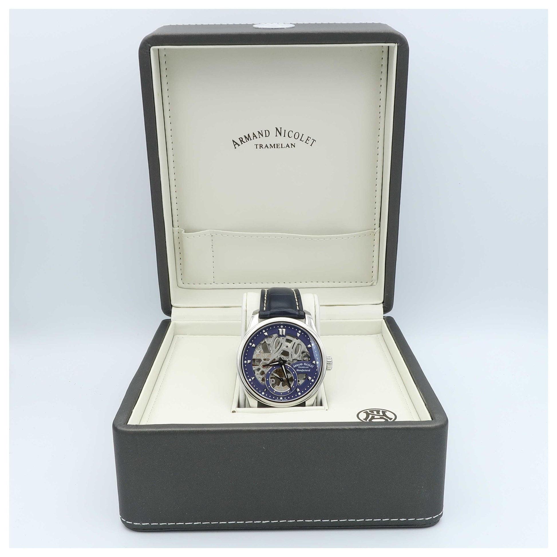 Armand Nicolet LR8 Men's Manual-Wind Watch A622AAA-BUP713BU2-SD - Image #6