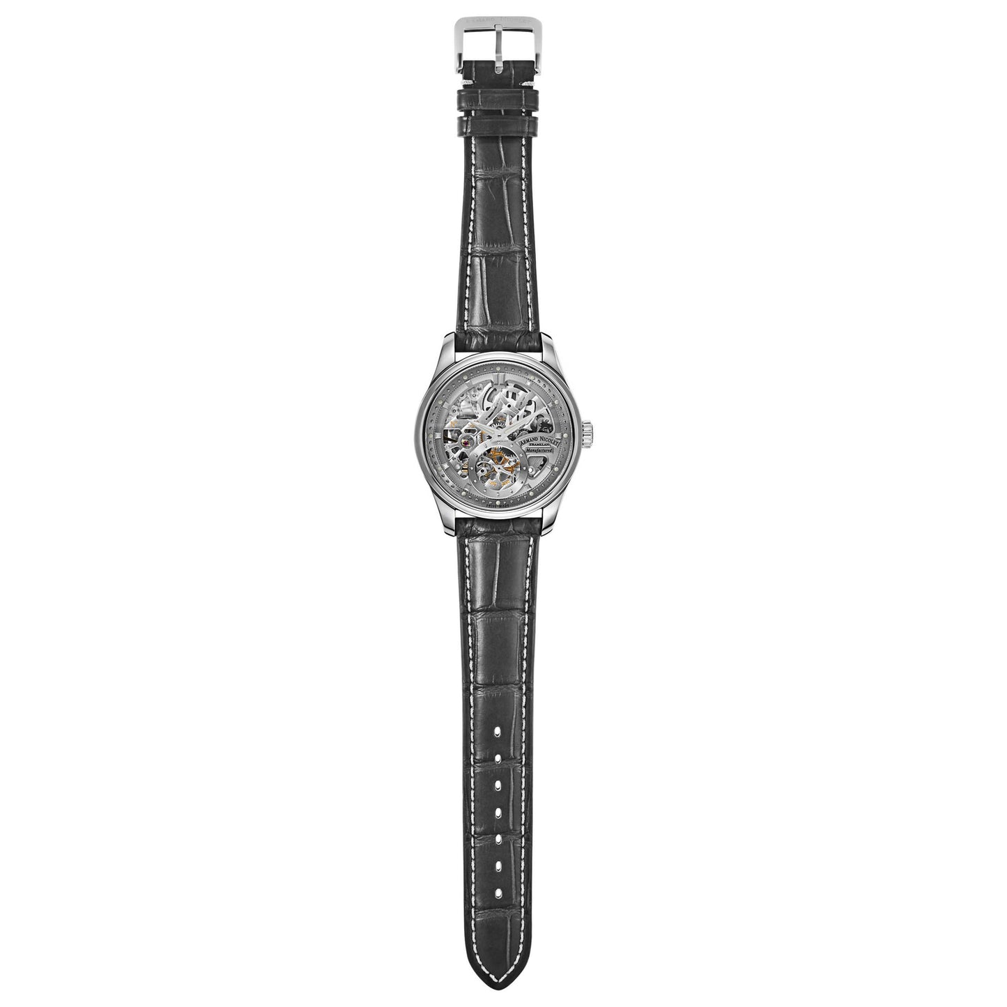 Armand Nicolet LR8 Men's Manual-Wind Watch A622AAA-GR-P713GR2 - Image #8