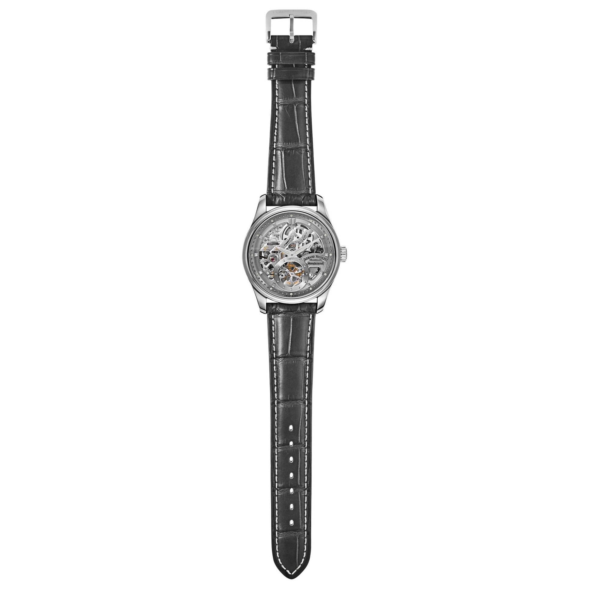Armand Nicolet LR8 Men's Manual-Wind Watch A622AAA-GR-P713GR2 - Image #8