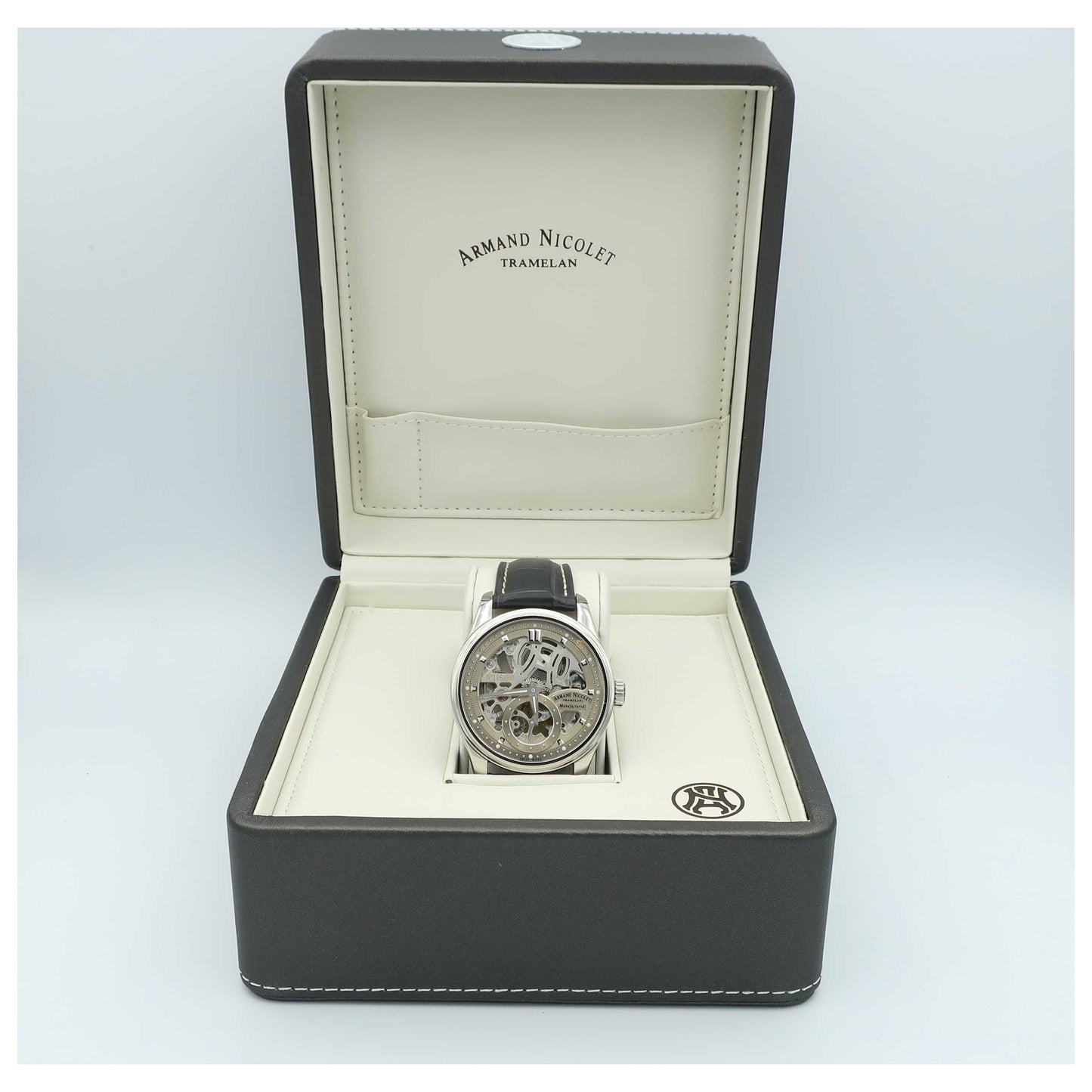 Armand Nicolet LR8 Men's Manual-Wind Watch A622AAA-GRP713GR2-SD - Image #6