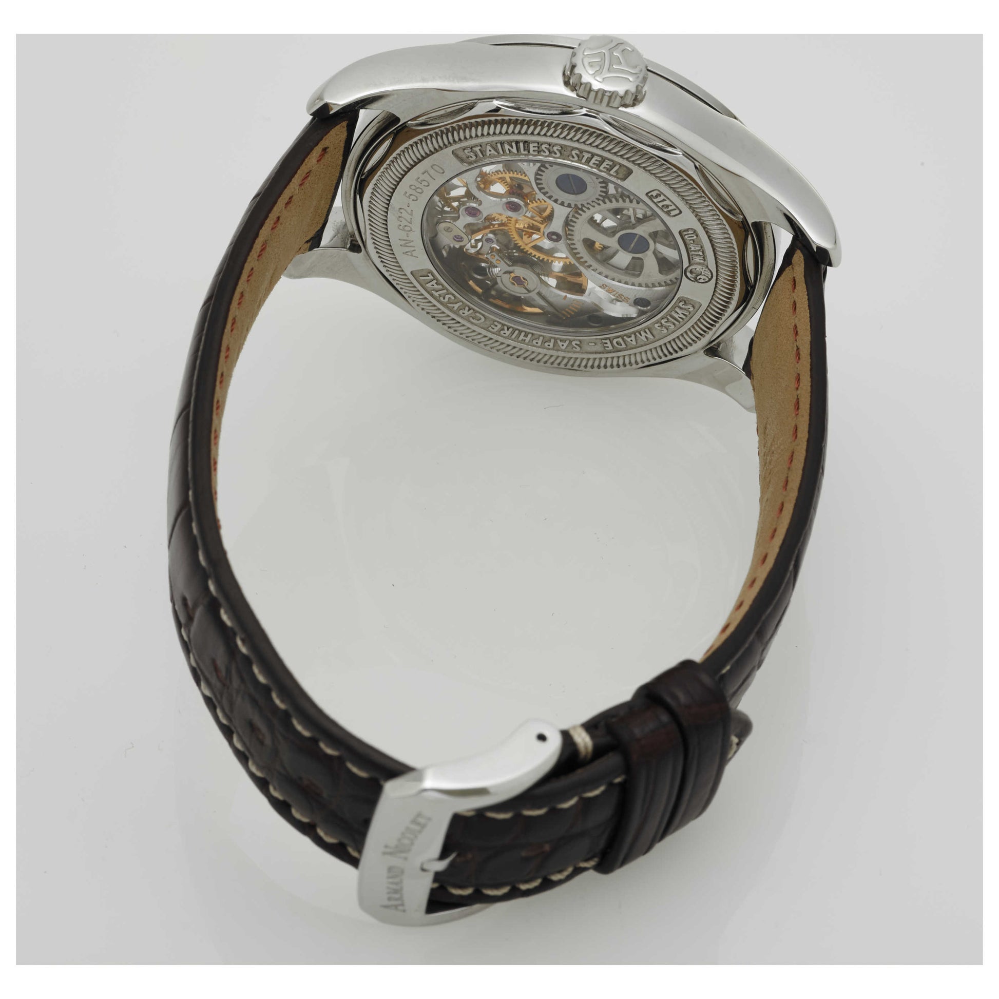 Armand Nicolet LR8 Men's Manual-Wind Watch A622AAAAGP713MR2-SDV - Image #2