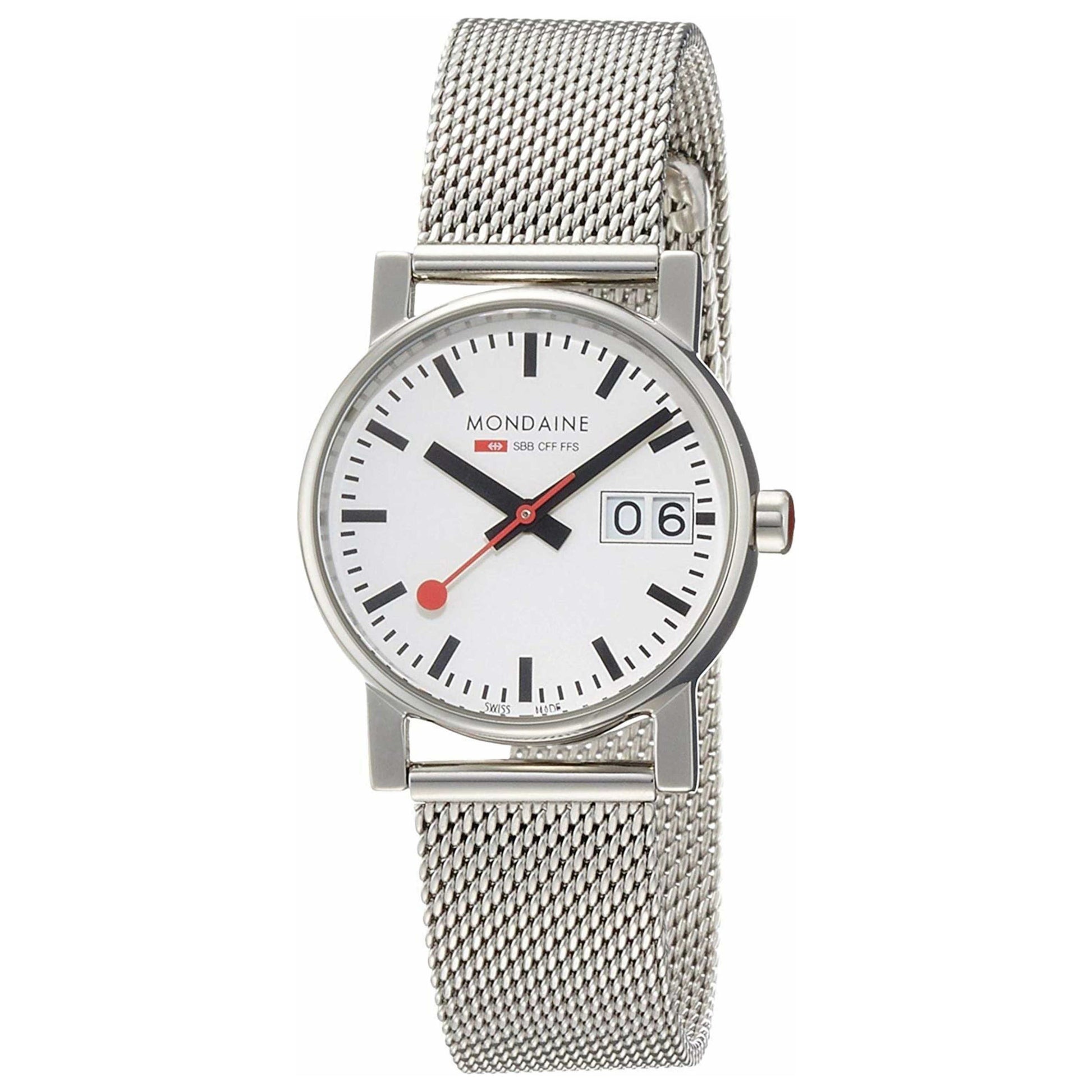Front view of Mondaine Analog Women's Quartz Watch A669-30305-11SBM