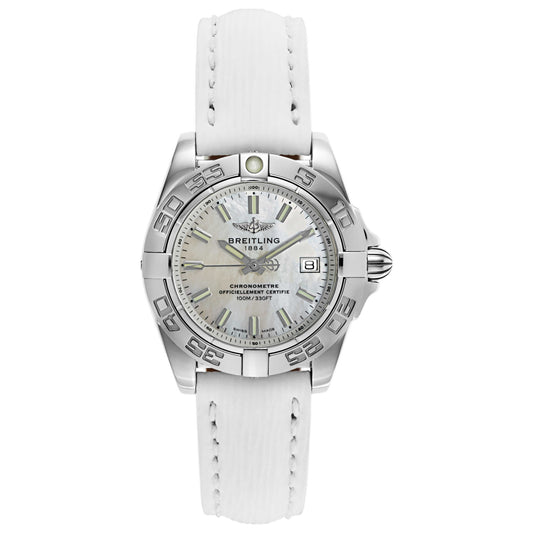Front view of Breitling Galactic Women's Swiss Quartz (Battery-Powered) Certified Chronometer Watch A71356L2-A787-235X