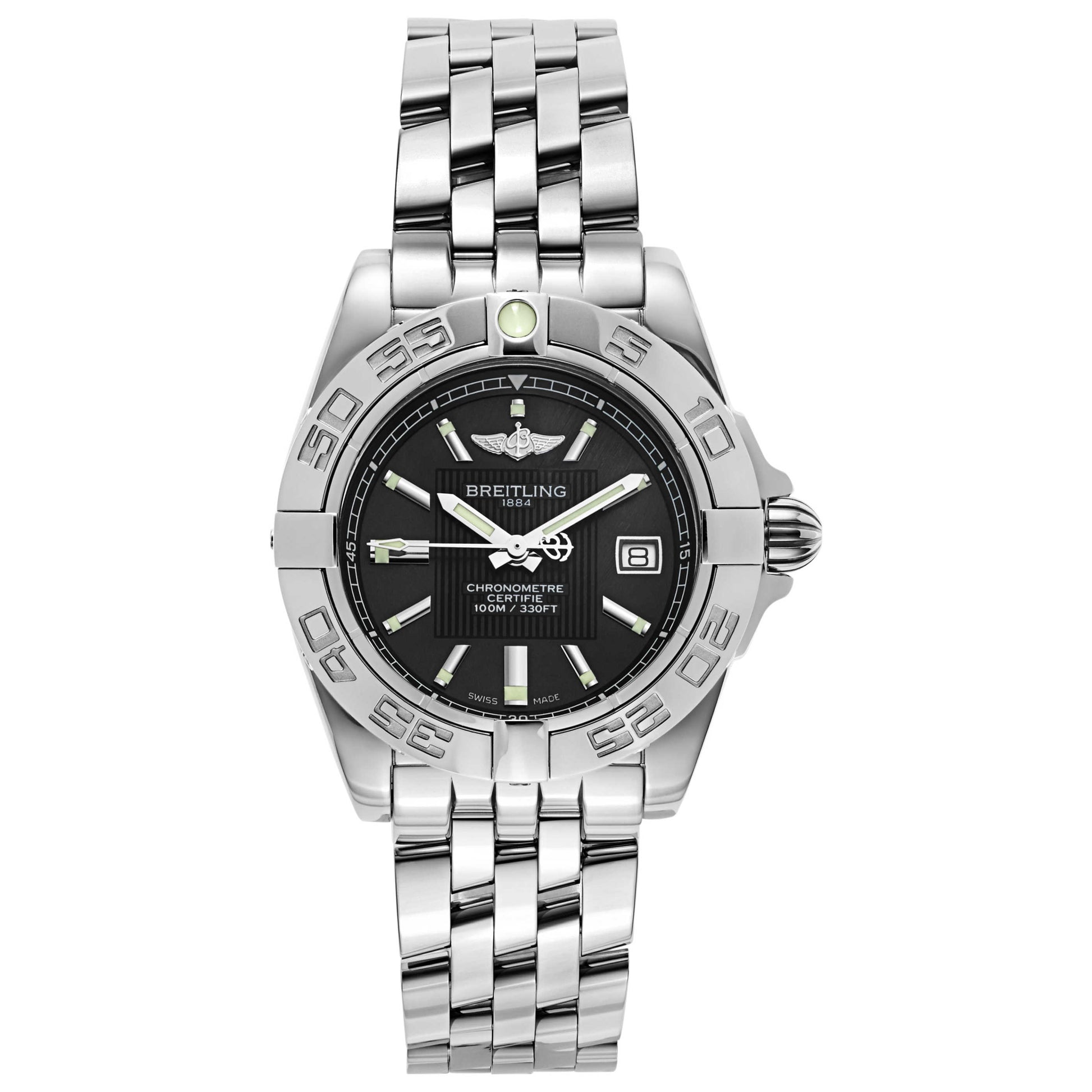 Front view of Breitling Galactic Women's Swiss Quartz (Battery-Powered) Certified Chronometer Watch A71356L2-BA10-367A