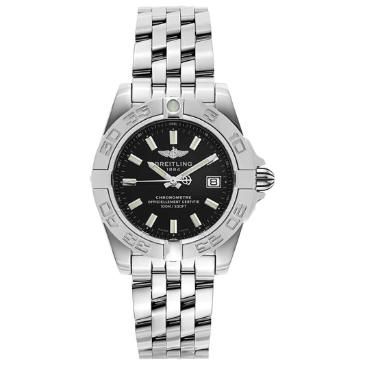 Front view of Breitling Galactic Women's Swiss Quartz (Battery-Powered) Certified Chronometer Watch A71356L2-BE76-367A