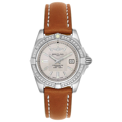 Front view of Breitling Galactic Women's Swiss Quartz (Battery-Powered) Certified Chronometer Watch A71356LA-G702-406X