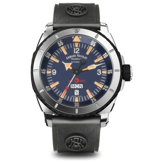 Front view of Armand Nicolet Analog Men's Watch A713MGN-BU-G9610