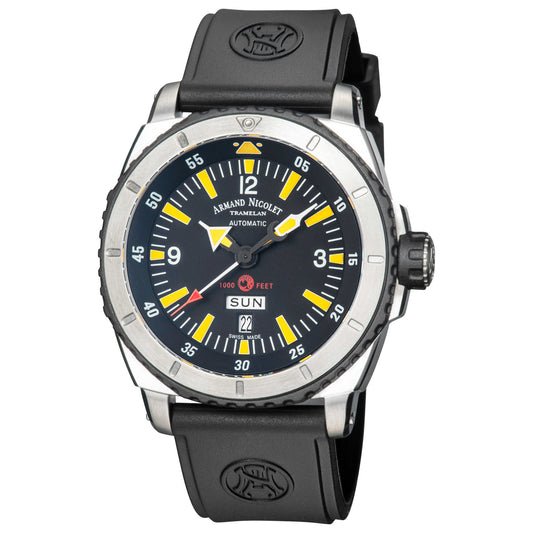 Front view of Armand Nicolet Analog Men's Watch A713MGN-NR-G9610