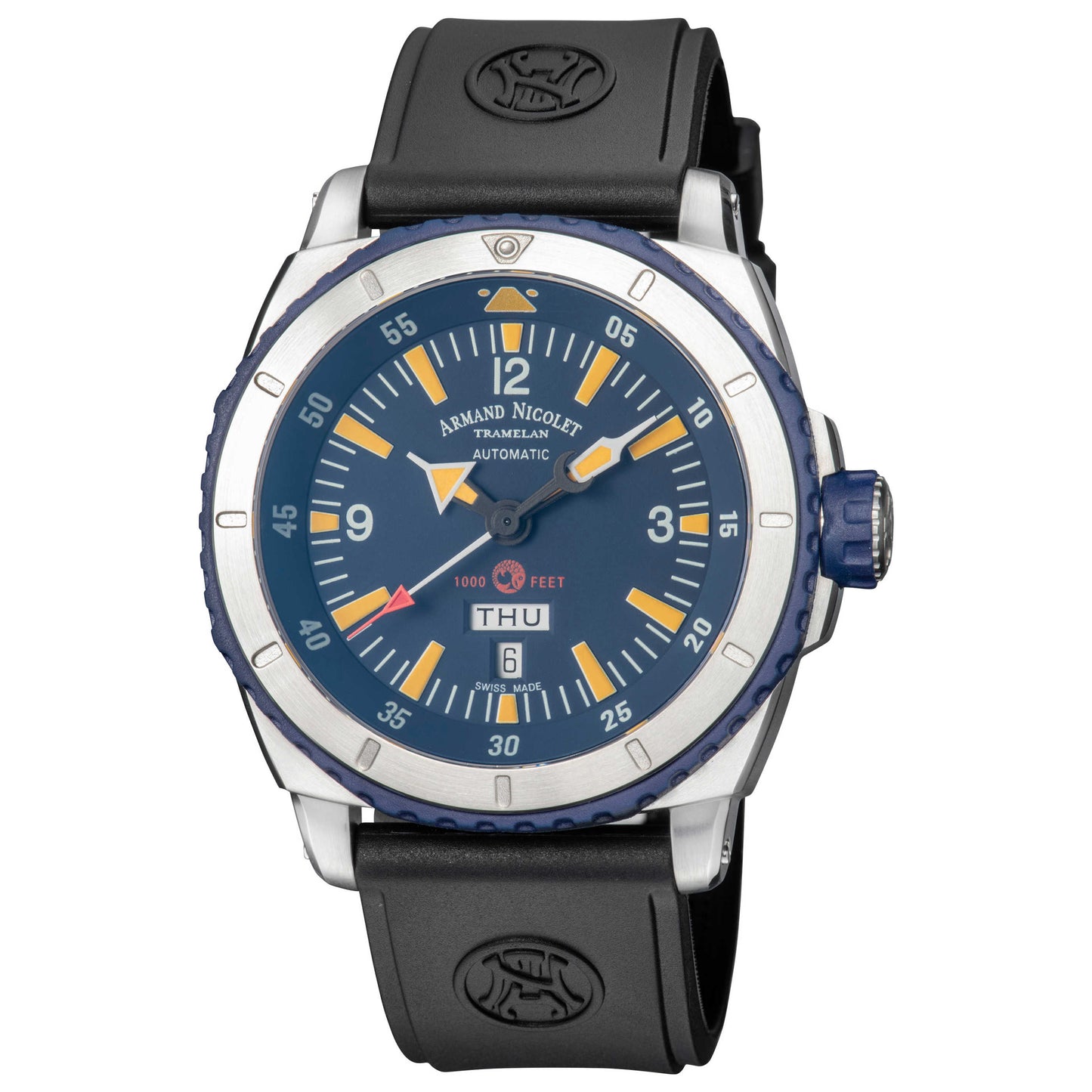 Front view of Armand Nicolet Analog Men's Watch A713MGU-BU-G9610