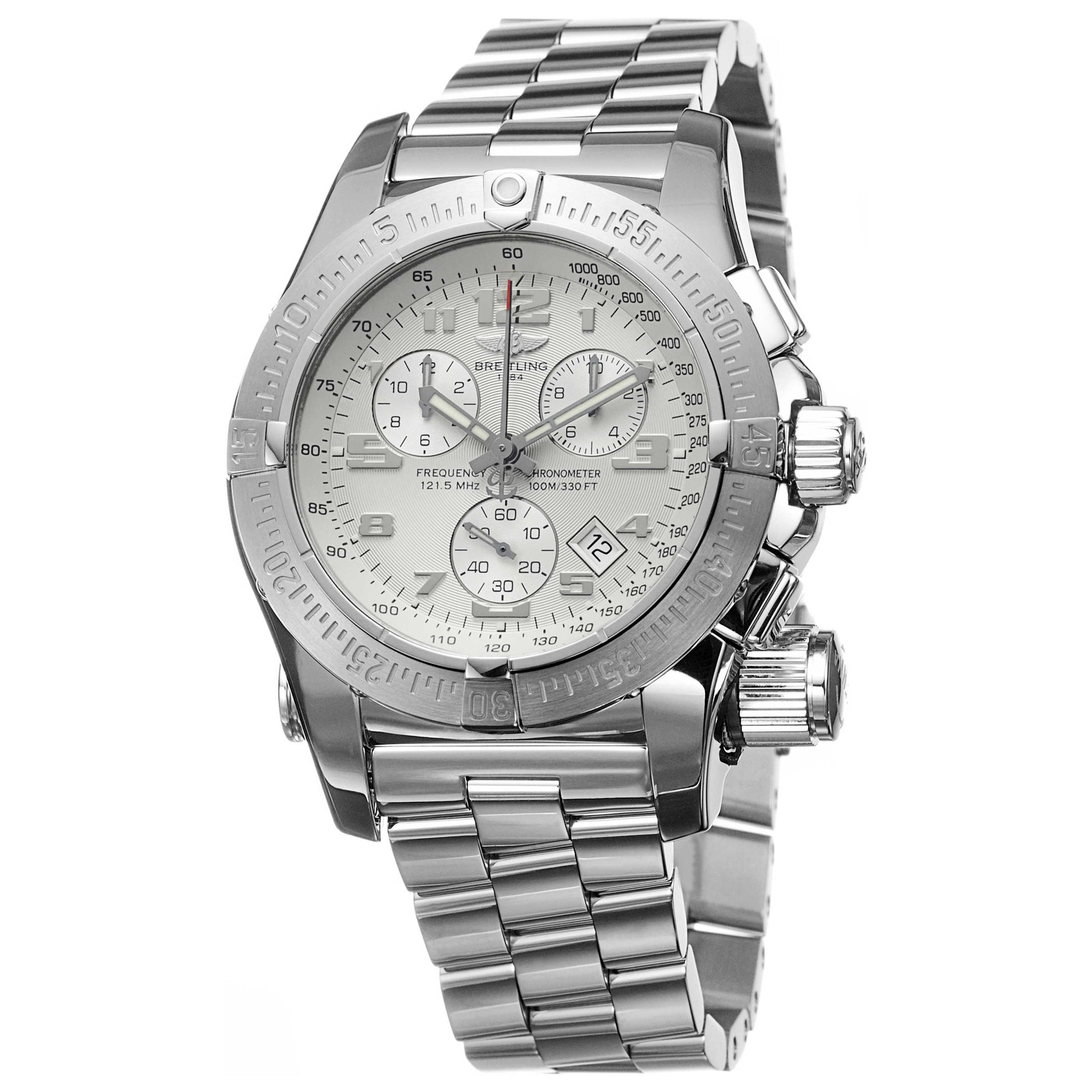 Front view of Breitling Professional Men's Swiss Quartz (Battery-Powered) Certified Chronometer Watch A7332211-G616-137A