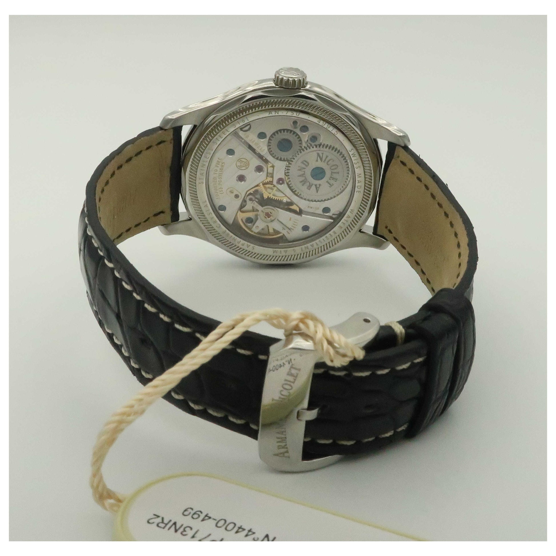 Armand Nicolet L14 Men's Manual-Wind Watch A750AAA-AG-P713NR2 - Image #2