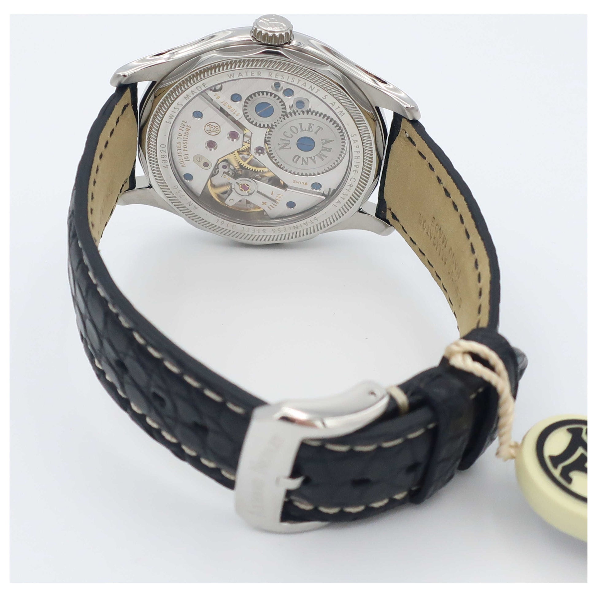 Armand Nicolet L14 Men's Manual-Wind Watch A750AAA-AGP713NR2-SD - Image #2