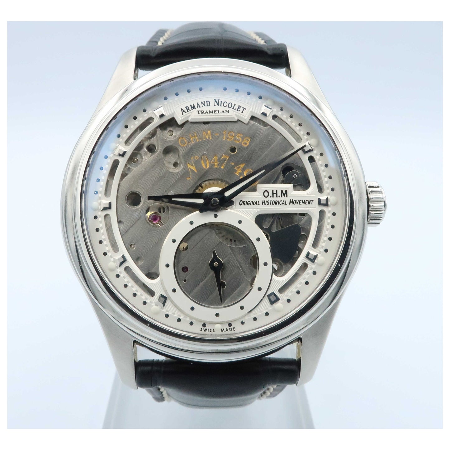 Front view of Armand Nicolet L14 Men's Manual-Wind Watch A750AAAAGP713NR2-SDV