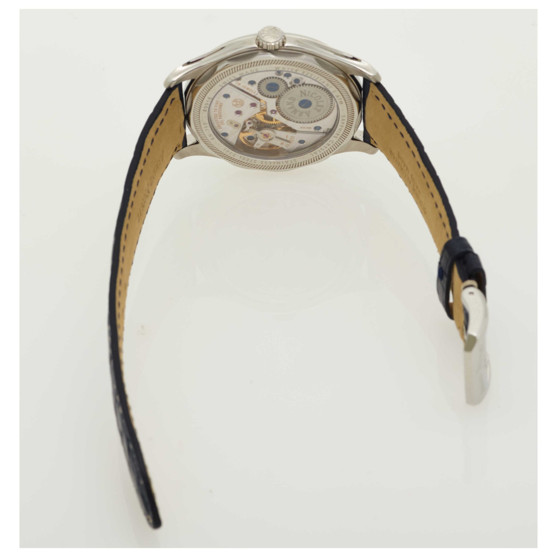 Armand Nicolet L14 Men's Manual-Wind Watch A750AAABUP713BU2-SDV - Image #2