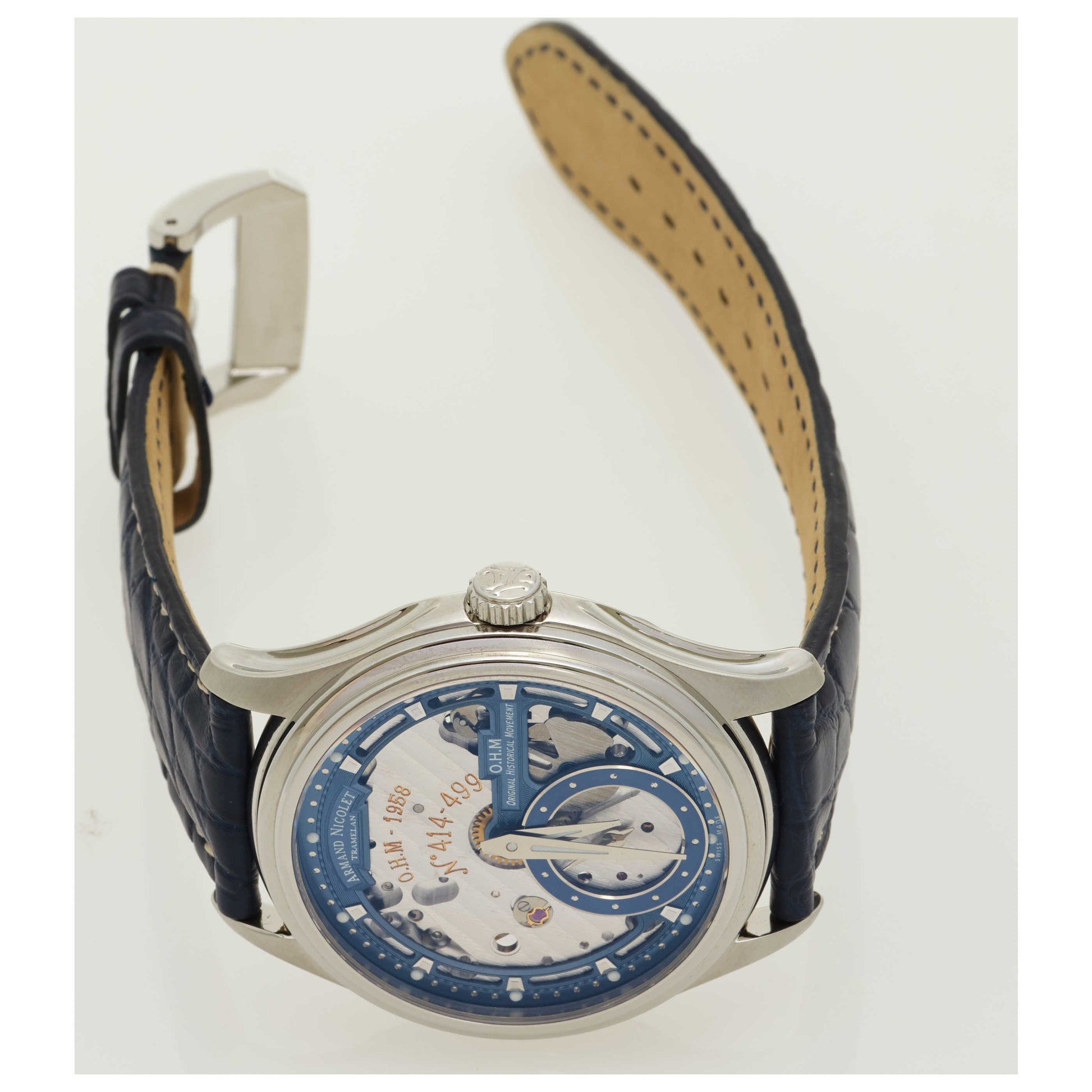 Armand Nicolet L14 Men's Manual-Wind Watch A750AAABUP713BU2-SDV - Image #8