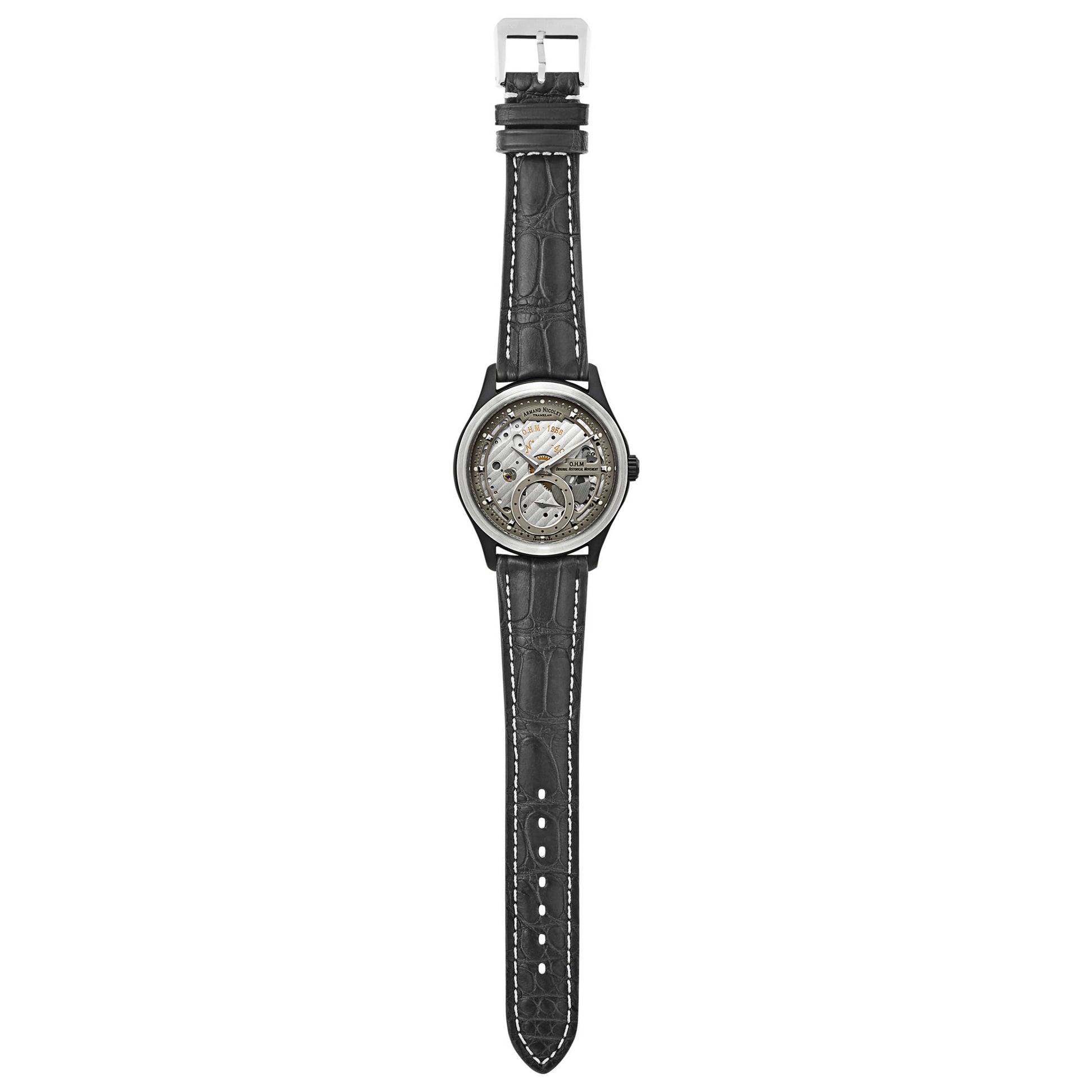 Armand Nicolet L14 Men's Manual-Wind Watch A750ANA-GR-P713GR2 - Image #8