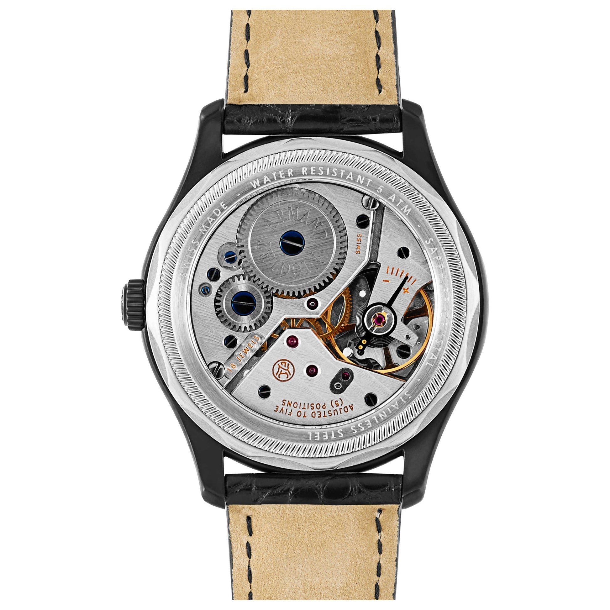 Armand Nicolet L14 Men's Manual-Wind Watch A750ANA-GR-P713NR2 - Image #2