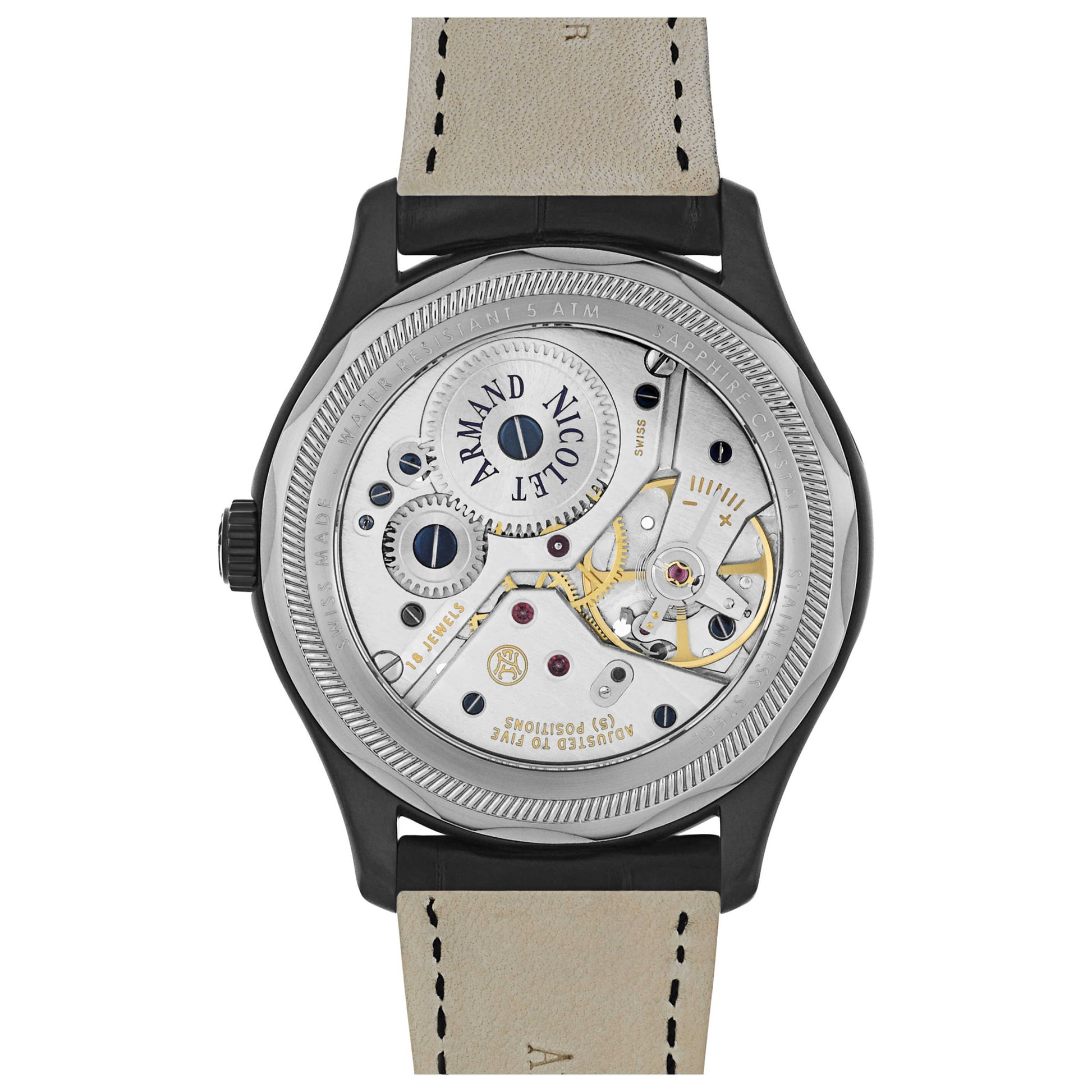 Armand Nicolet L14 Men's Manual-Wind Watch A750ANA-GR-P713NS2 - Image #2