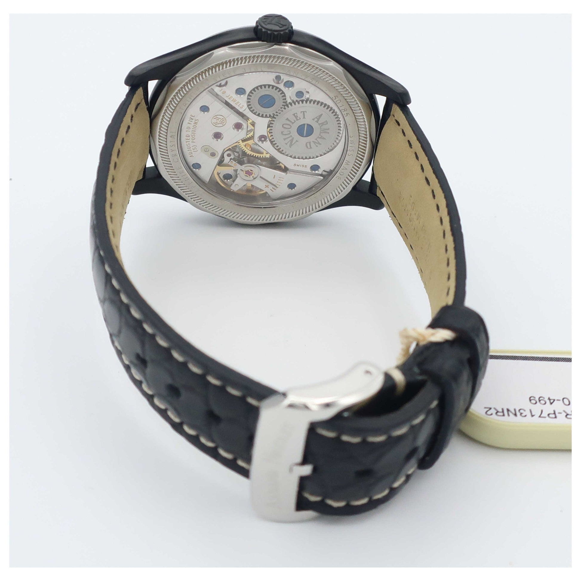 Armand Nicolet L14 Men's Manual-Wind Watch A750ANA-GRP713NR2-SD - Image #2