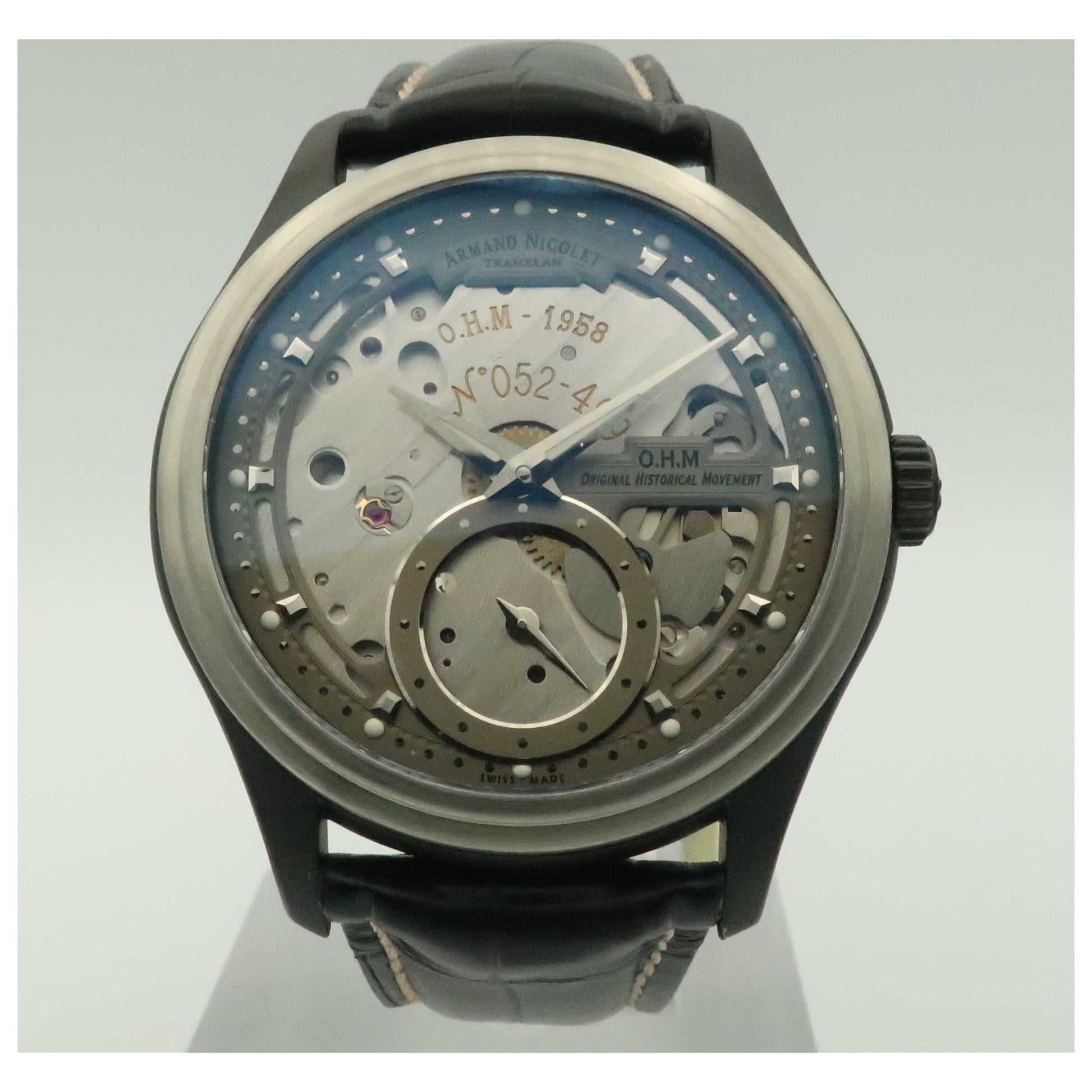 Front view of Armand Nicolet L14 Men's Manual-Wind Watch A750ANA-GRP713NS2-SD