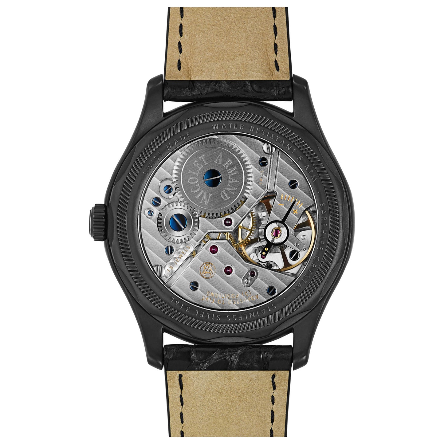 Armand Nicolet L14 Men's Manual-Wind Watch A750ANN-NR-P713NR2 - Image #2