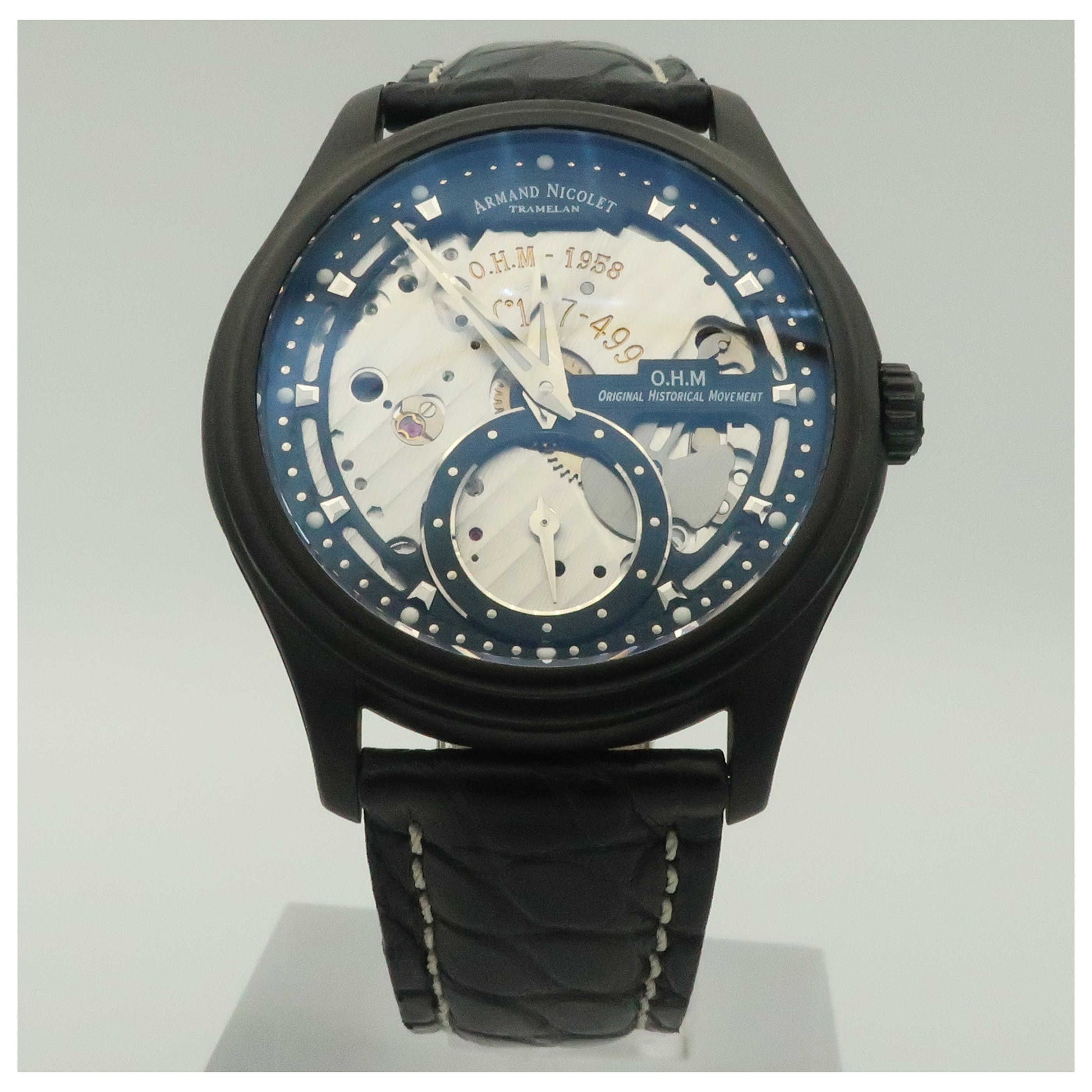 Front view of Armand Nicolet L14 Men's Manual-Wind Watch A750ANN-NRP713NR2-PO