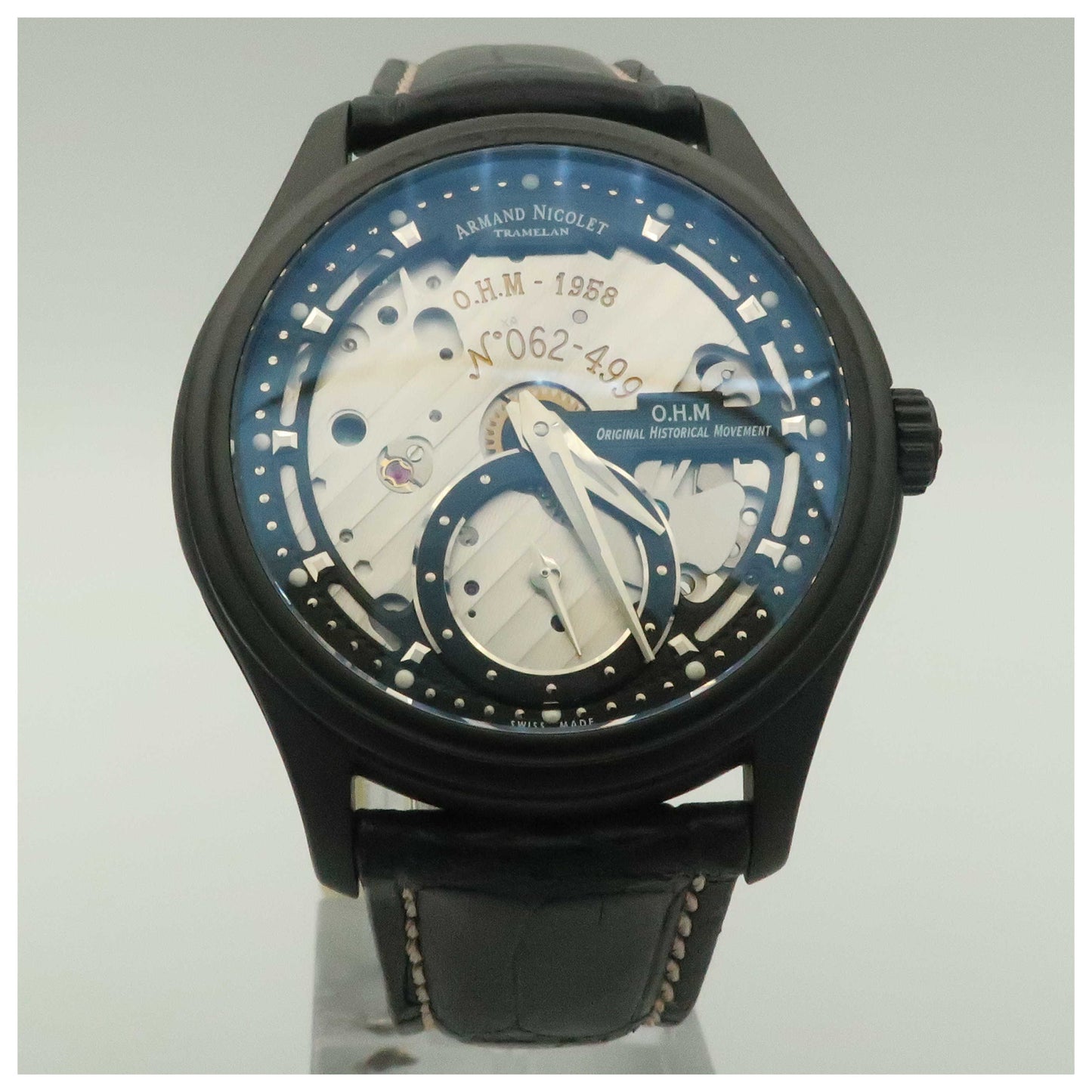 Front view of Armand Nicolet L14 Men's Manual-Wind Watch A750ANN-NRP713NS2-SD