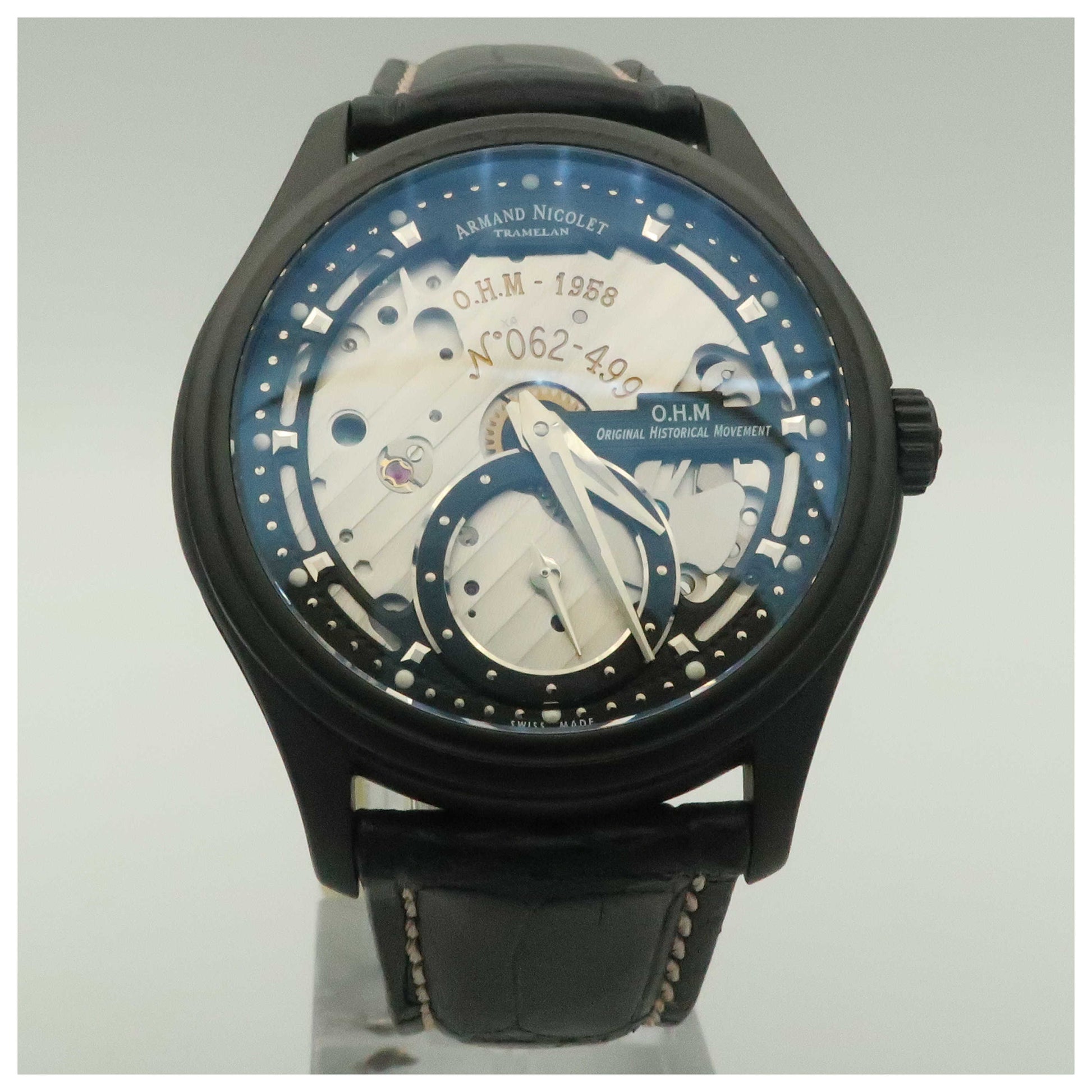 Front view of Armand Nicolet L14 Men's Manual-Wind Watch A750ANN-NRP713NS2-SD