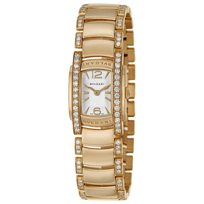 Front view of Bulgari Assioma Women's Swiss Quartz (Battery-Powered) Watch AA26WGD1GD1