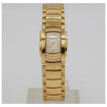 Front view of Bulgari Assioma Women's Swiss Quartz (Battery-Powered) Watch AA26WGG-PO