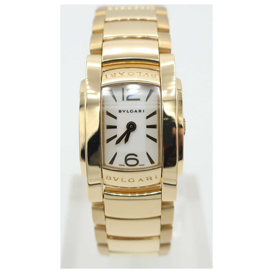 Front view of Bulgari Assioma Women's Swiss Quartz (Battery-Powered) Watch AA26WGG-SDV