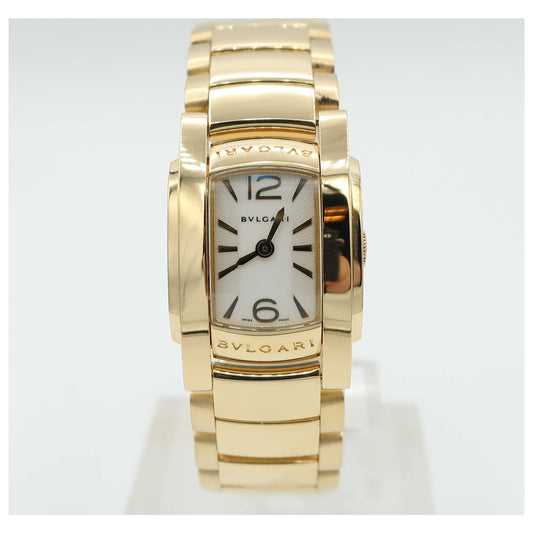 Front view of Bulgari Assioma Women's Swiss Quartz (Battery-Powered) Watch AA26WGG-SD
