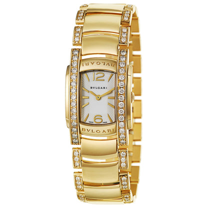 Front view of Bulgari Assioma Women's Swiss Quartz (Battery-Powered) Watch AA31WGD1GD1
