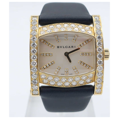 Front view of Bulgari Assioma Women's Swiss Quartz (Battery-Powered) Watch AA36D2WL-12-SD