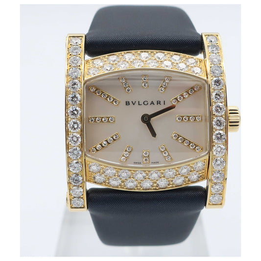 Front view of Bulgari Assioma Women's Swiss Quartz (Battery-Powered) Watch AA36D2WL-12-SD