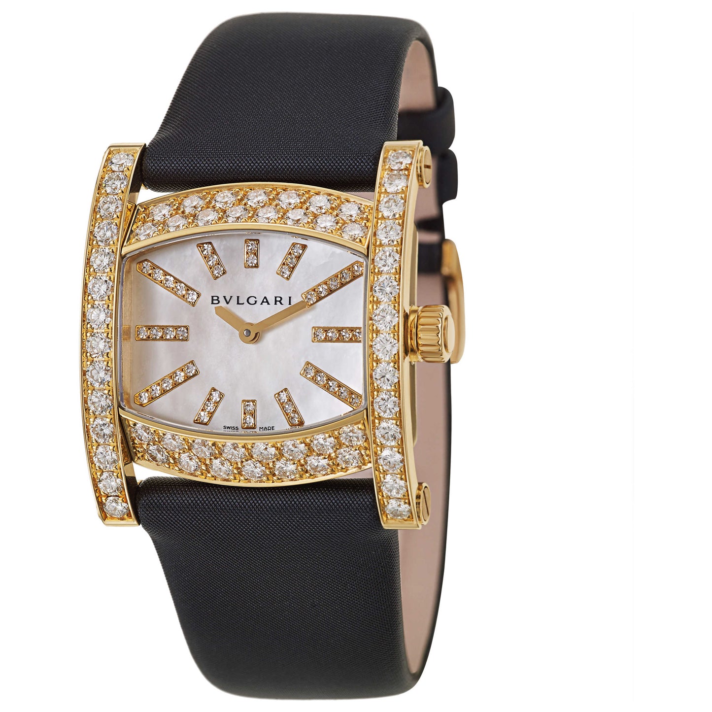 Front view of Bulgari Assioma Women's Swiss Quartz (Battery-Powered) Watch AA36D2WL-12